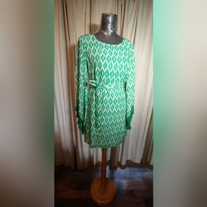 C.Luce Green long sleeve Dress